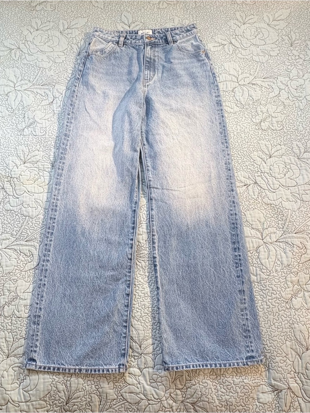 ROLLA'S Light Blue Wide Leg Jeans - Picture 2 of 11
